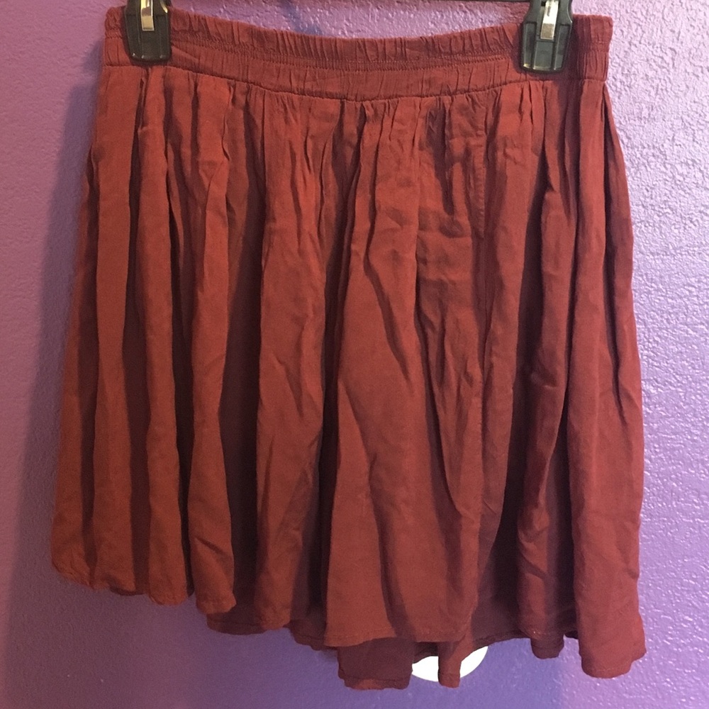 Brandy maroon skirt